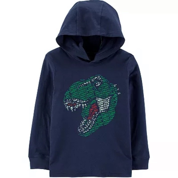 Carter's Other - NWT Boys Carters T-Rex Pullover Hoodie Size 14